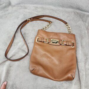Michael Kors Purse Womens 9x5 Hamilton Brown Crossbody Bag *Read*